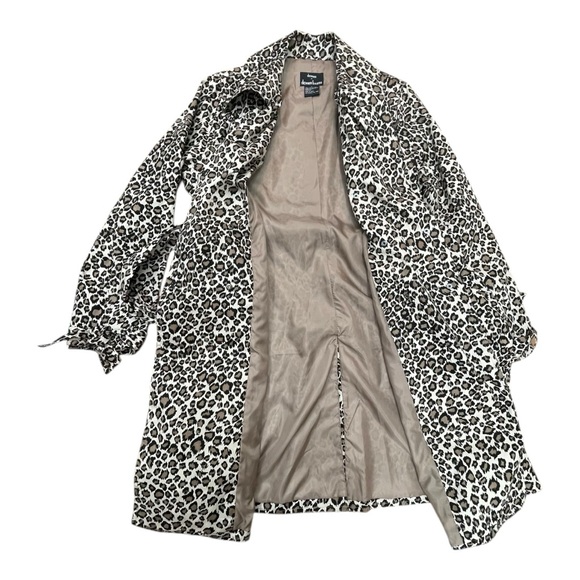Dennis Basso Animal
Print Leopard Trench Coat
Brown Size: Large - Picture 4 of 6